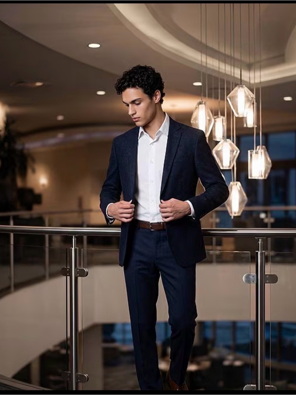 Murano Navy XS Wardrobe Essentials Slim-Fit Suit Separates Blazer original $195